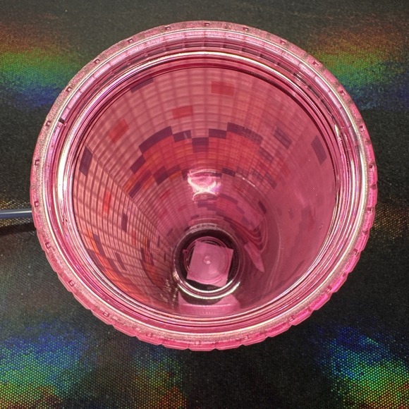 Starbucks Cold Cup Valentine's Day 2025 8 Bit Pixel Hearts 24oz Tumbler NEW🩷 - Picture 6 of 9